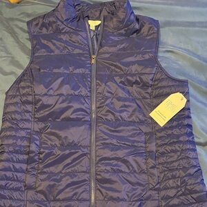 Time and Tru Navy Quilted Vest